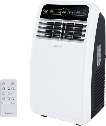8,000 BTU Portable Air Conditioner, AC Unit with Built-in Cool, Dehumidifier & Fan Modes for Room up to 350 sq.ft, Conditioner Remote Control, 24 Hour Timer, Installation Kit