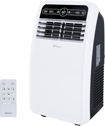 8,000 BTU Portable Air Conditioner, AC Unit with Built-in Cool, Dehumidifier & Fan Modes for Room up to 350 sq.ft, Conditioner Remote Control, 24 Hour Timer, Installation Kit