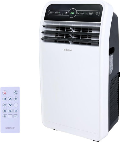 8,000 BTU Portable Air Conditioner, AC Unit with Built-in Cool, Dehumidifier & Fan Modes for Room up to 350 sq.ft, Conditioner Remote Control, 24 Hour Timer, Installation Kit