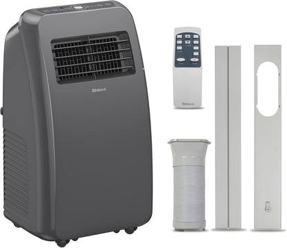 8,000 BTU Portable Air Conditioner, AC Unit with Built-in Cool, Dehumidifier & Fan Modes for Room up to 350 sq.ft, Conditioner Remote Control, 24 Hour Timer, Installation Kit
