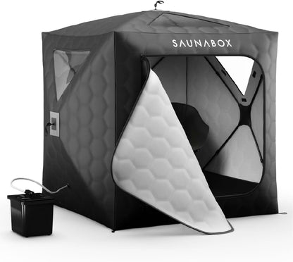 SmartSteam Kit Pro Portable Steam Sauna | Home Sauna Tent with Chair, Mat & Carry Case | Full Body Steam Therapy for Relaxation & Recovery | VOC-Free Materials