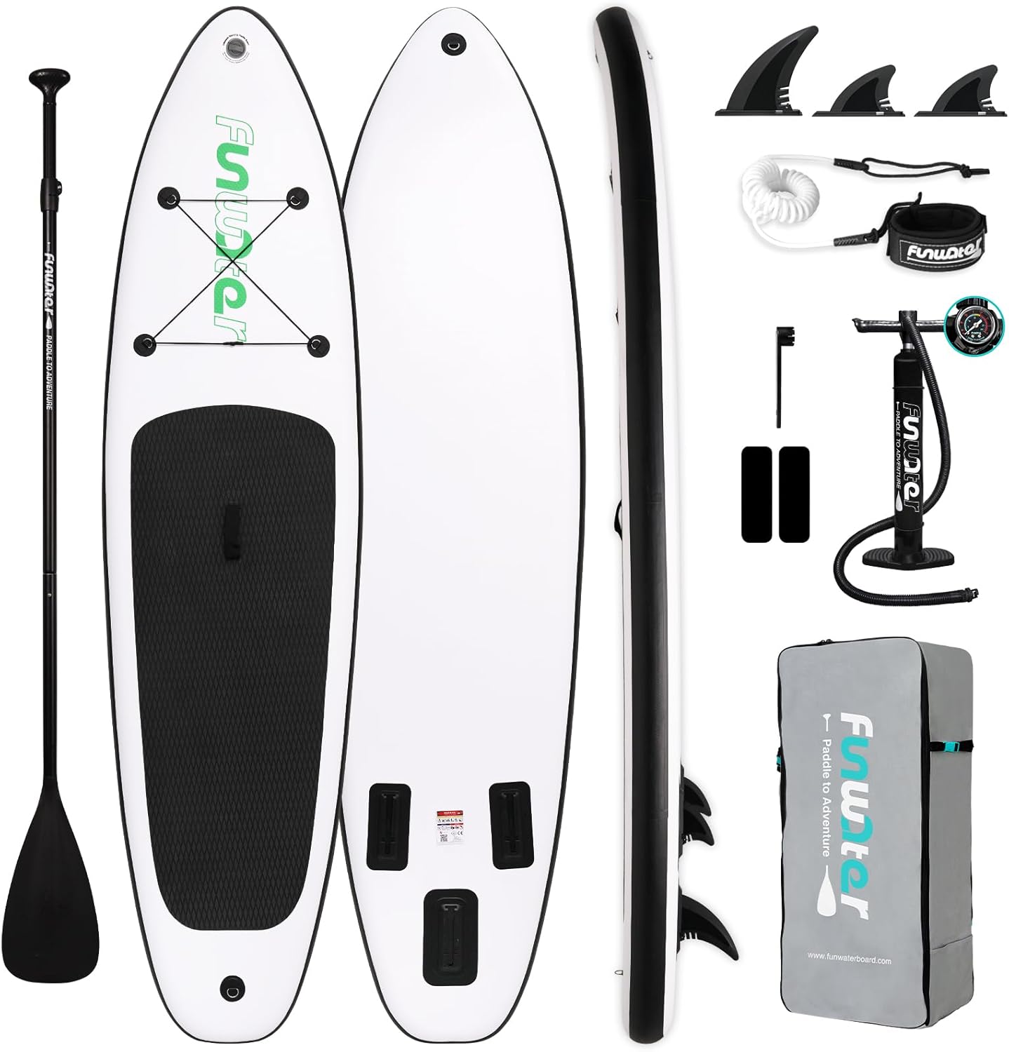 Inflatable Ultra-Light Stand Up Paddle Board for All Skill Levels with Premium SUP Paddleboard Accessories,Non-Slip Comfort Deck for Youth & Adults