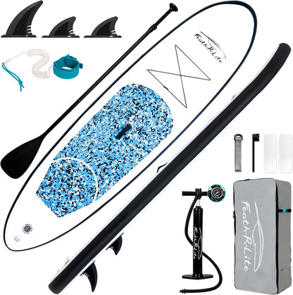 Inflatable Ultra-Light 10'×30''/10'6''×33'' Stand Up Paddle Board for All Skill Levels with Premium SUP Paddleboard Accessories,Non-Slip Comfort Deck for Youth & Adults