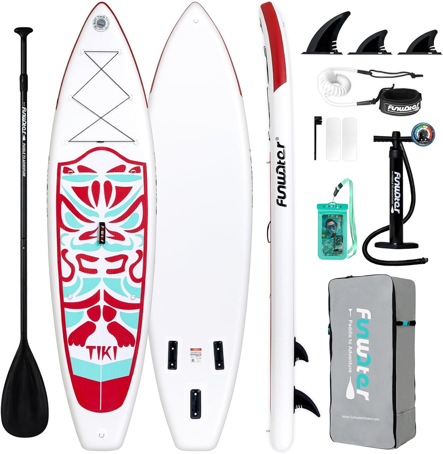Inflatable Ultra-Light Stand Up Paddle Board for All Skill Levels with Premium SUP Paddleboard Accessories,Non-Slip Comfort Deck for Youth & Adults