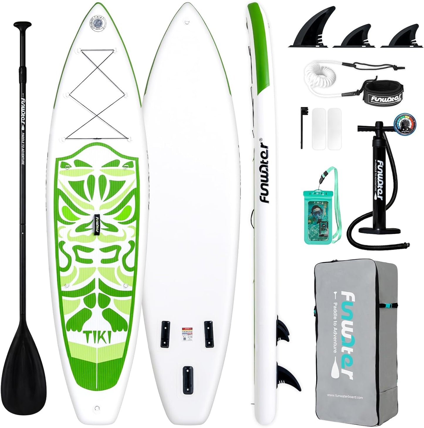Inflatable Ultra-Light Stand Up Paddle Board for All Skill Levels with Premium SUP Paddleboard Accessories,Non-Slip Comfort Deck for Youth & Adults