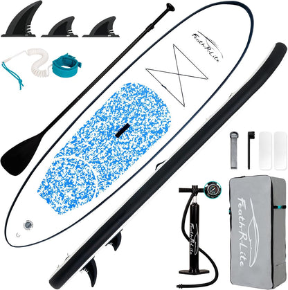 Inflatable Ultra-Light 10'×30''/10'6''×33'' Stand Up Paddle Board for All Skill Levels with Premium SUP Paddleboard Accessories,Non-Slip Comfort Deck for Youth & Adults