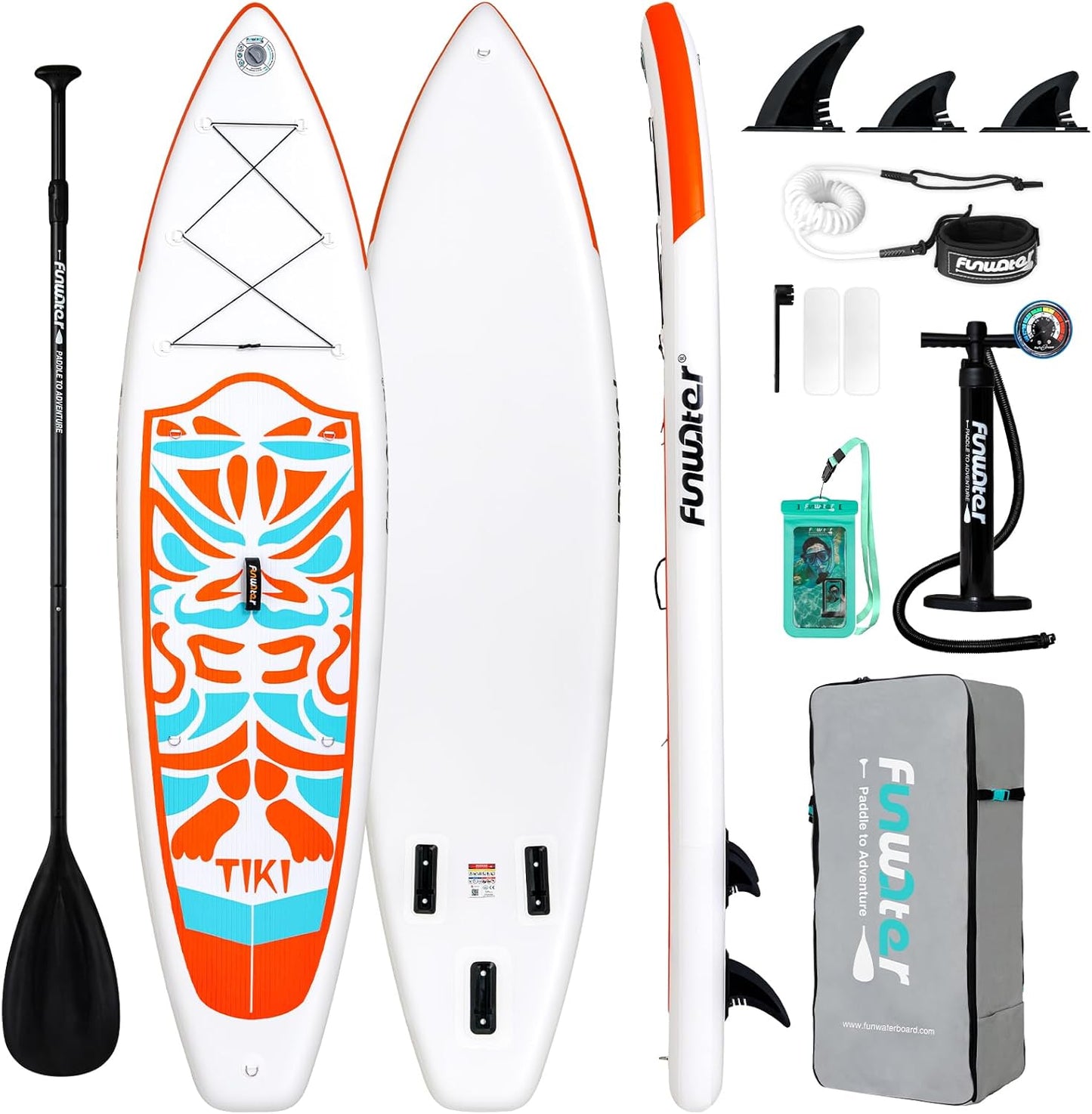 Inflatable Ultra-Light Stand Up Paddle Board for All Skill Levels with Premium SUP Paddleboard Accessories,Non-Slip Comfort Deck for Youth & Adults