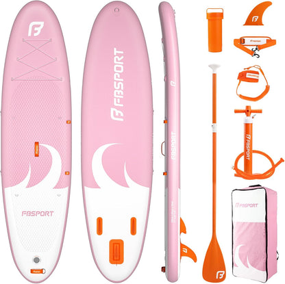 11' Premium Stand Up Paddle Board, Yoga Board with SUP Accessories & Carry Bag | Wide Stance, Surf Control, Non-Slip Deck, Leash, Paddle and Pump for Youth & Adult