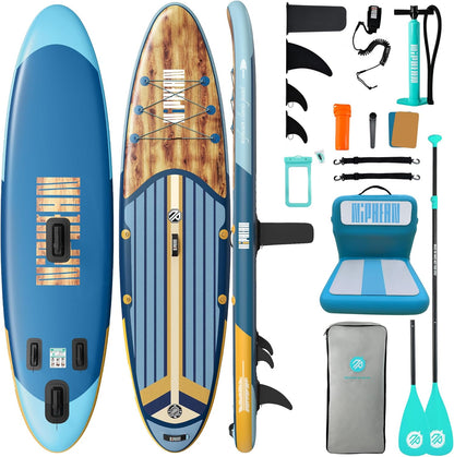 Inflatable Stand Up Paddle Board with SUP Accessories, Anti-Slip EVA Deck, 10’6’’ Inflatable Paddle Boards for Adults & Youth of All Skill Levels