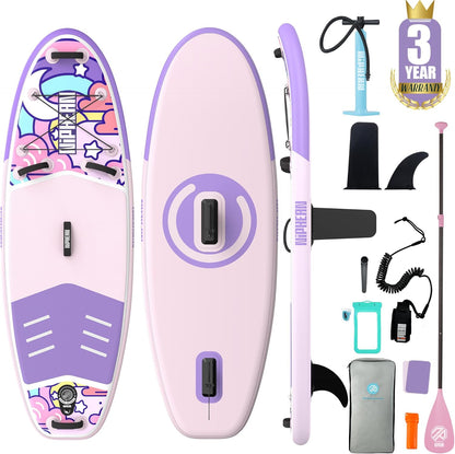 Inflatable Stand Up Paddle Board with SUP Accessories, Anti-Slip EVA Deck, 10’6’’ Inflatable Paddle Boards for Adults & Youth of All Skill Levels